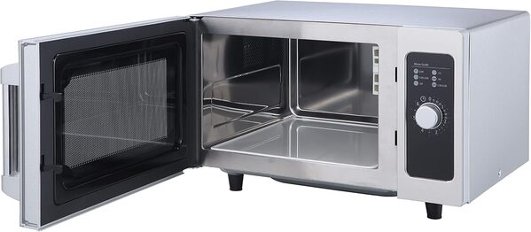 METRO Professional Four à Micro-ondes GMW1125-K, Acier Inoxydable, 51.1 x 43 x 31.1 cm, 1000 W / 230 V, 25 L, Argenté