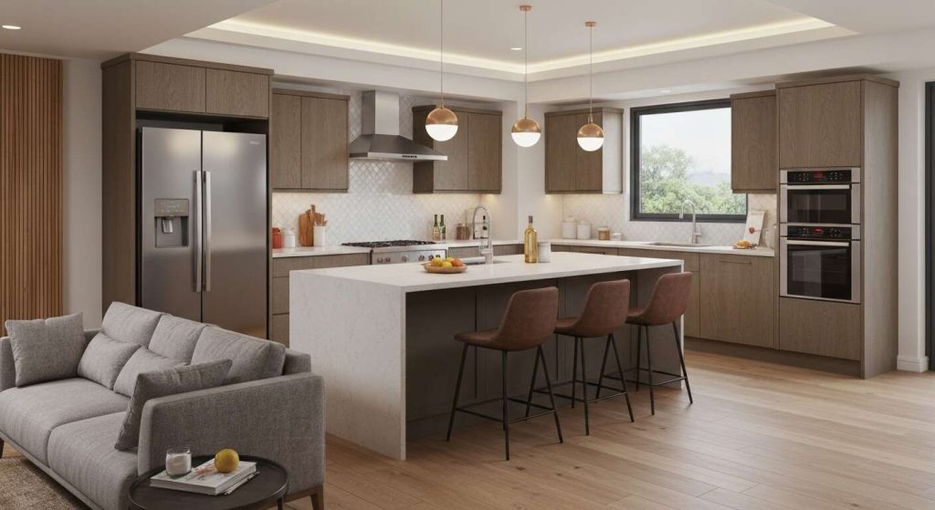 Tendances 2025 : cuisines complètes pour famille nombreuse