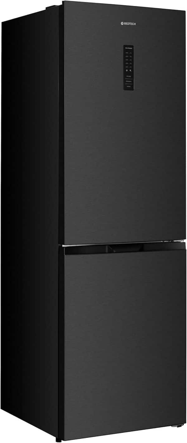 GEDTECH Réfrigérateur combiné congélateur bas 323L GCB323NFDX - No Frost - Dark inox [Classe énergétique E]