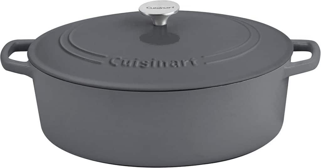 Test : cocotte ovale Cuisinart 7 l gris foncé