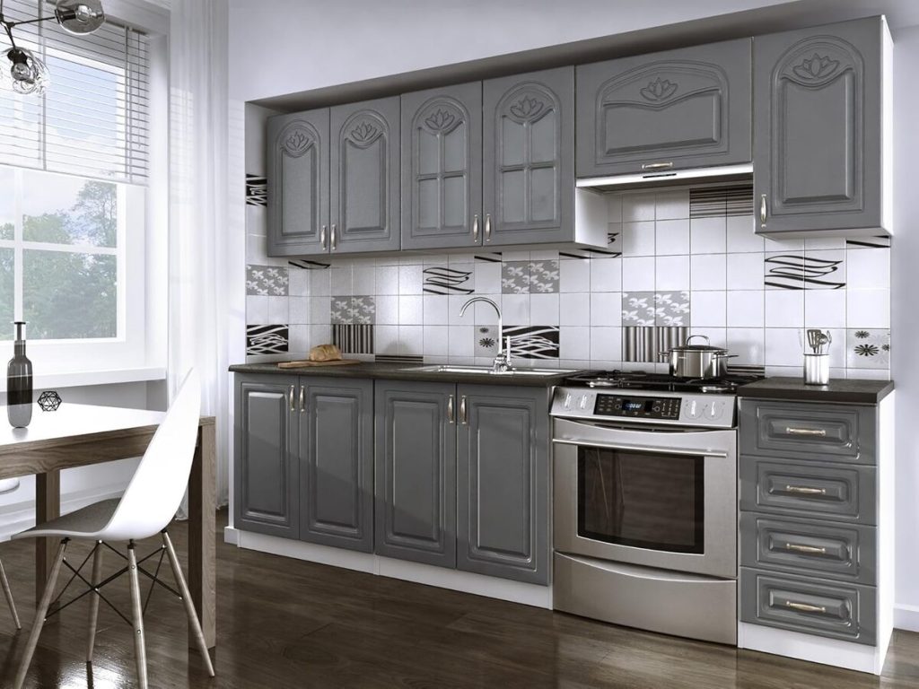 Test cuisine complète Dina Grise 260 cm : modernité et tendance