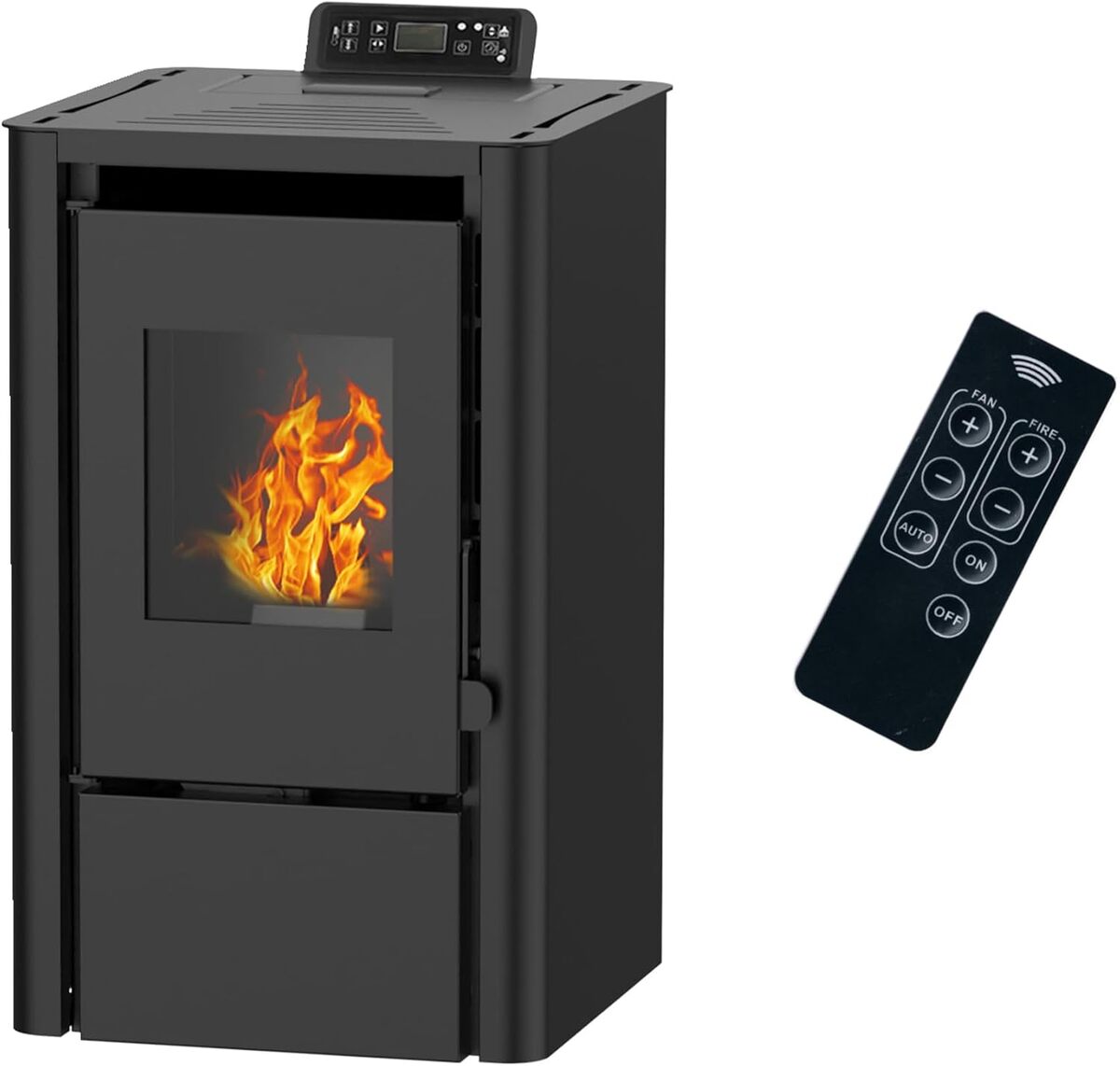 Test de la poêle à granulés Sannover Anita 7, 6 kW Noir