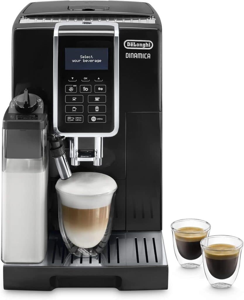 Test : de'Longhi Dinamica ECAM350.55.B, machine à café grain sophistiquée