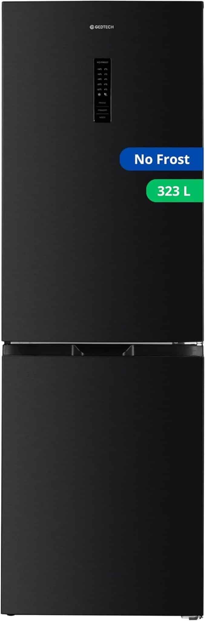 Test du réfrigérateur GEDTECH GCB323NFDX : l'efficacité No Frost en dark inox