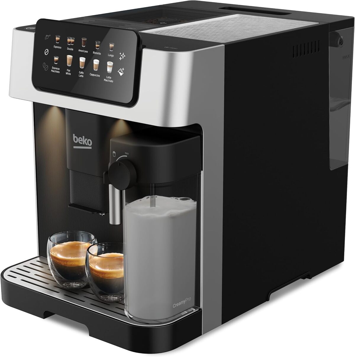 Test : machine à café Beko CEG7304X, 19 bar et laitière intégrée