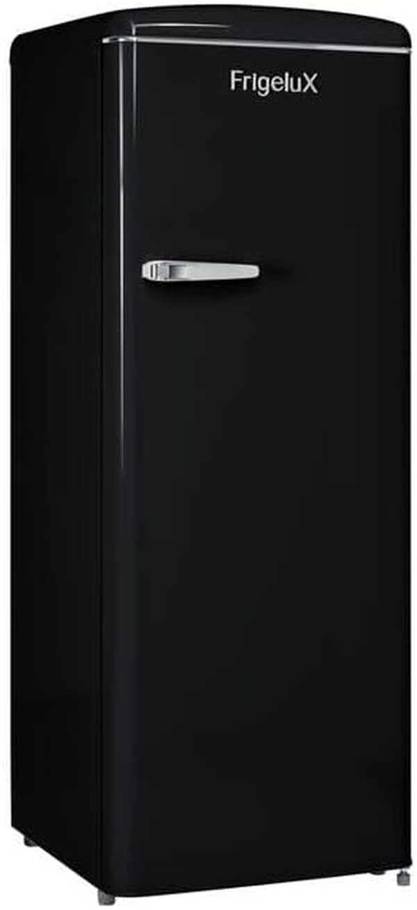 FrigeluX Réfrigérateur Armoire Retro Vintage Noir 218L RF218RNA++ [Classe énergétique E]