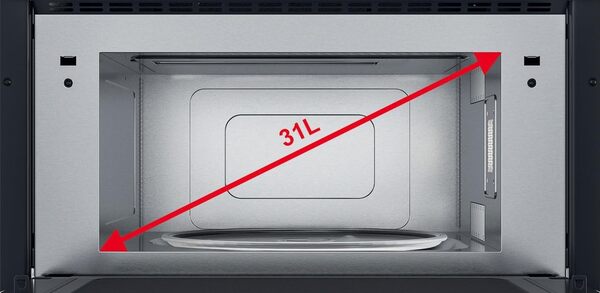 Whirlpool Micro ondes Grill Encastrable AMW730IX - Integrable Inox - 31 litres - 1000 W [Classe énergétique B] [Classe énergétique B]