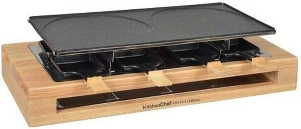 Test : appareil à raclette Kitchen chef kcwood8maxi 1500w 8 personnes