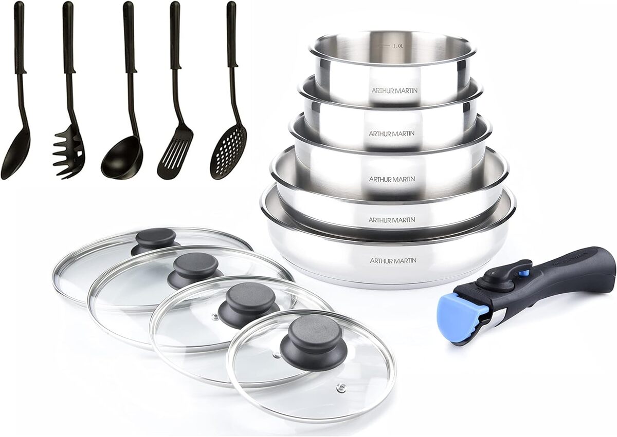 Test Arthur Martin 5535 batterie inox 15 pcs