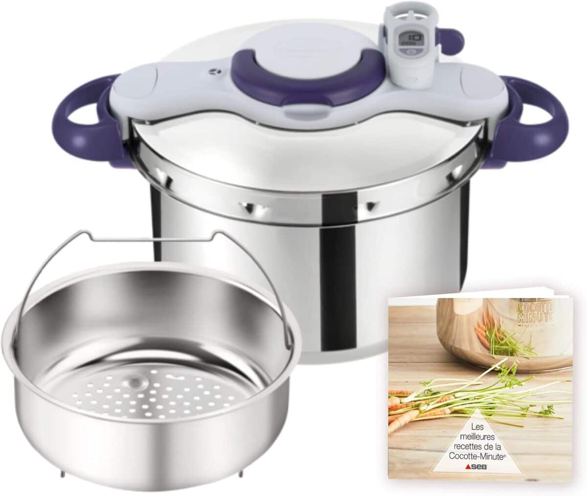 Test : autocuiseur Seb Clipsominut’ Perfect 7, 5 L violet