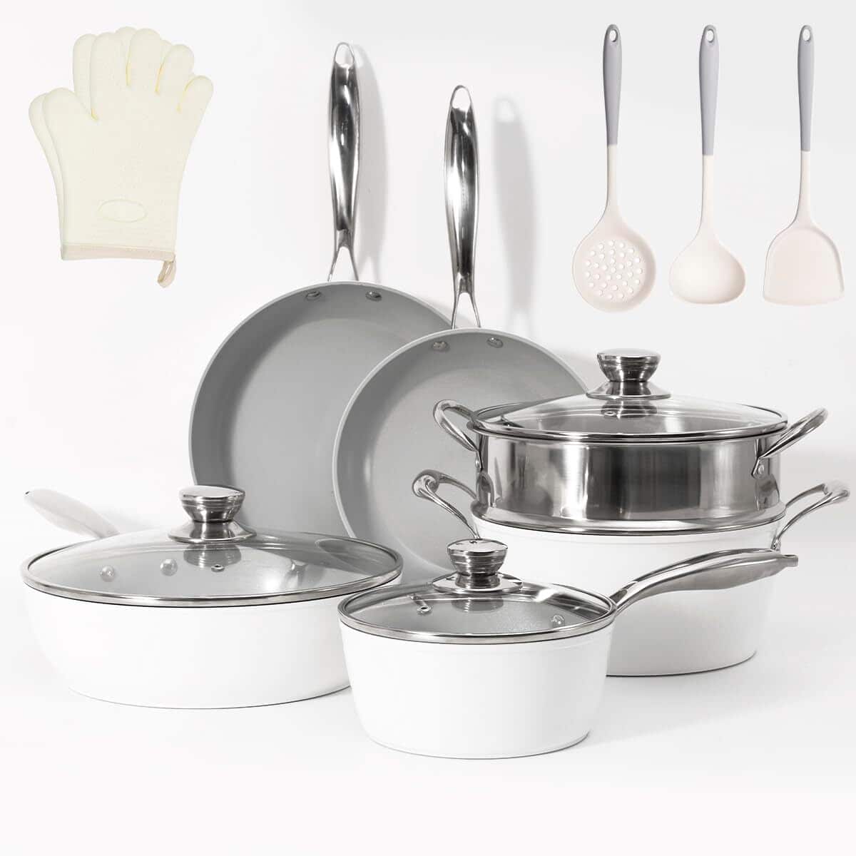 Test : batterie de cuisine TIAJO 13 pièces céramique antiadhésive