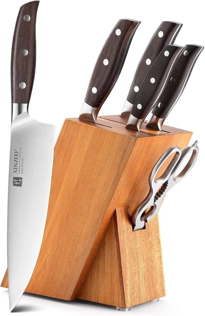 Test : ensemble de couteaux Xinzuo 7 pièces, efficacité et design