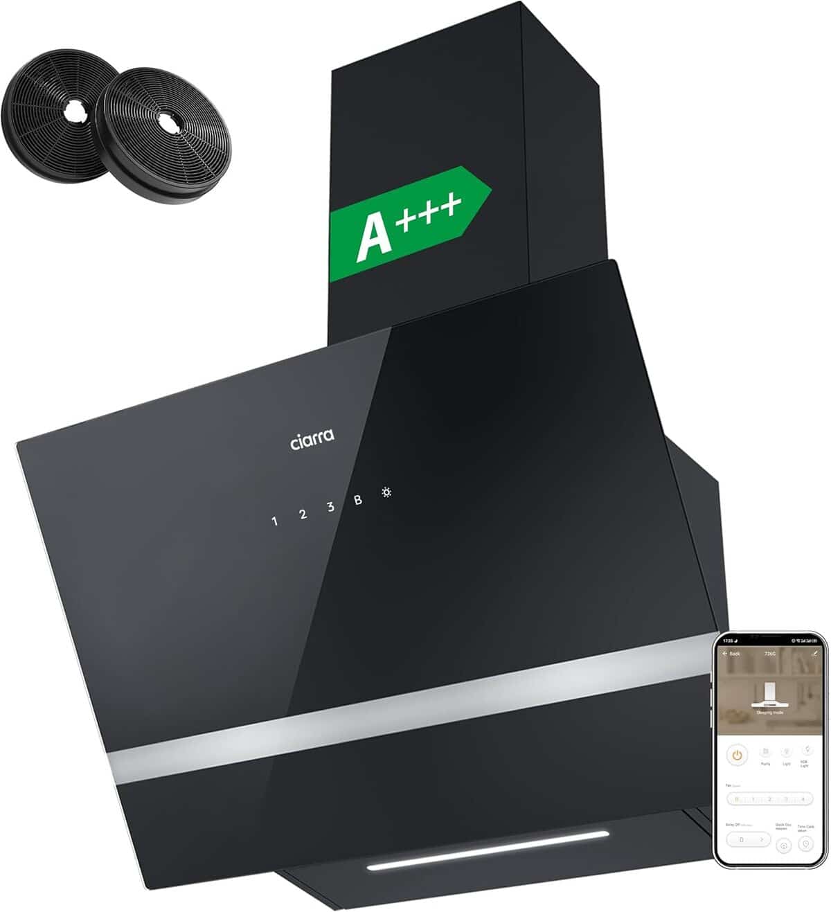 Test : hotte inclinée Ciarra CBCB6736H performante et design