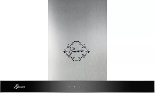 Hotte aspirante Gurari 462 IS Prime 90 cm acier inoxydable, 1000 m³/h, 3 niveaux, TouchControl, télécommande, hotte murale, hotte de recirculation [Classe énergétique A]
