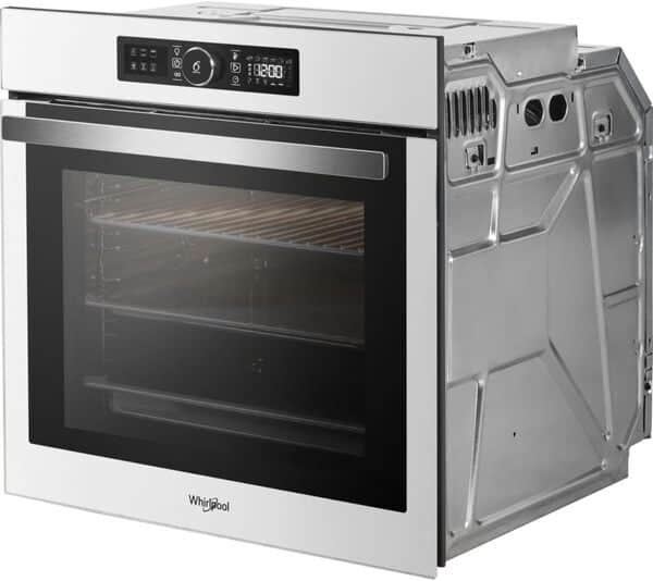 Four encastrable pyrolyse Whirlpool AKZ96290WH - Four pyrolyse Blanc - multifonction - Chaleur tournante ou pulsée - 73 litres - Porte froide (4 vitres) - Classe énergétique A+ [Classe énergétique A+]