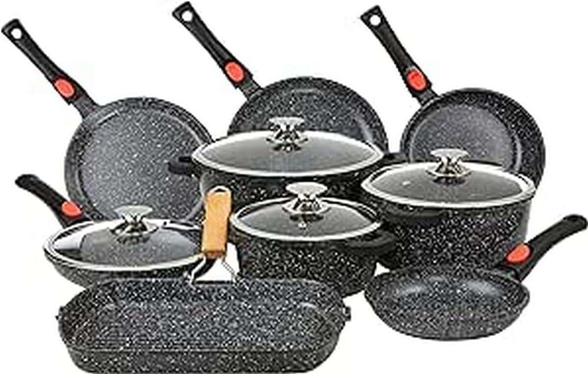 Test : batterie de cuisine Kamberg 24 pièces, fonte et pierre