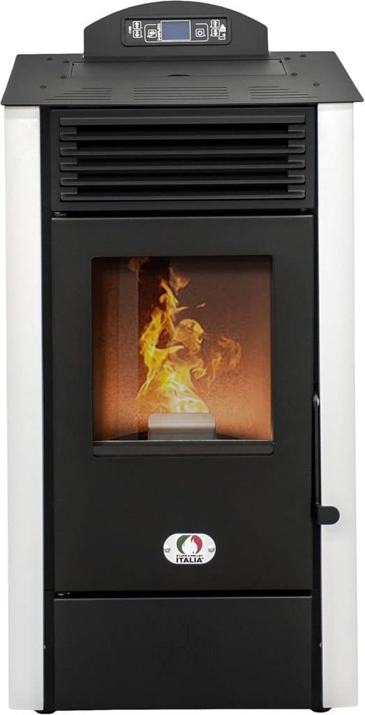 Test du poêle à granulés Stufe a Pellet Italia California 8 kW : efficacité et design compact