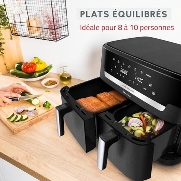 Découvrez notre test de la friteuse sans huile moulinex Dual Easy Fry XXL et améliorez votre cuisine saine et savoureuse avec cet appareil puissant et spacieux.