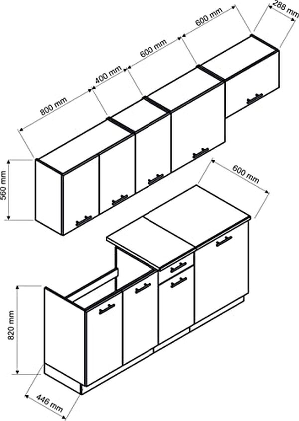 Explorez la cuisine Mila de Pegane, un design en chêne avec 7 éléments pour une cuisine moderne, fonctionnelle et esthétique.