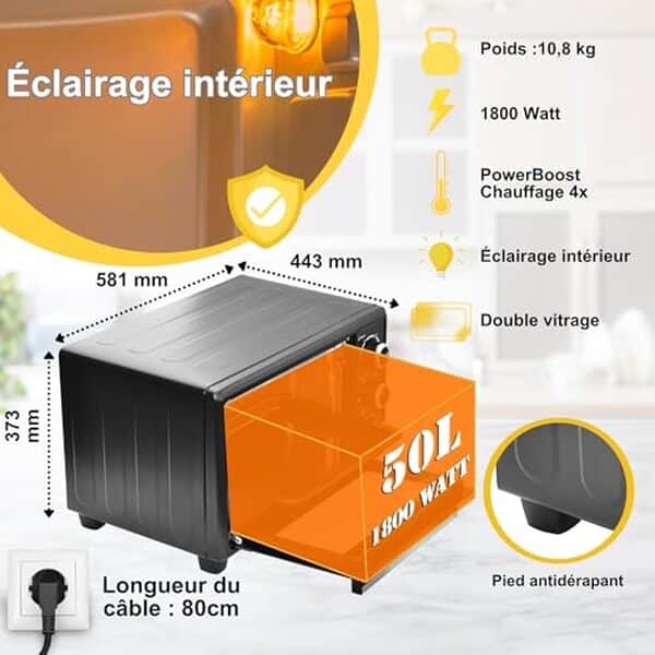 Découvrez notre test détaillé du mini four ICQN 50L : analyse de sa performance, de son efficacité énergétique et de ses fonctionnalités pratiques pour une cuisine réussie.
