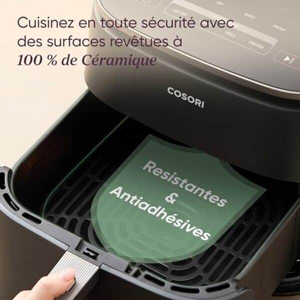 Explorez notre test complet de la friteuse à air Cosori Air Fryer Turboblaze DC : une cuisson saine et rapide grâce à son moteur céramique innovant pour transformer vos repas quotidiens.