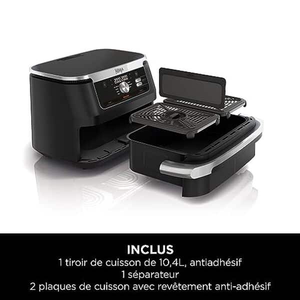 Découvrez notre test approfondi de la ninja Foodi FlexDrawer, une air fryer 7-en-1 de 10, 4L. Idéale pour une cuisine variée et saine, cette friteuse offre polyvalence et performance.