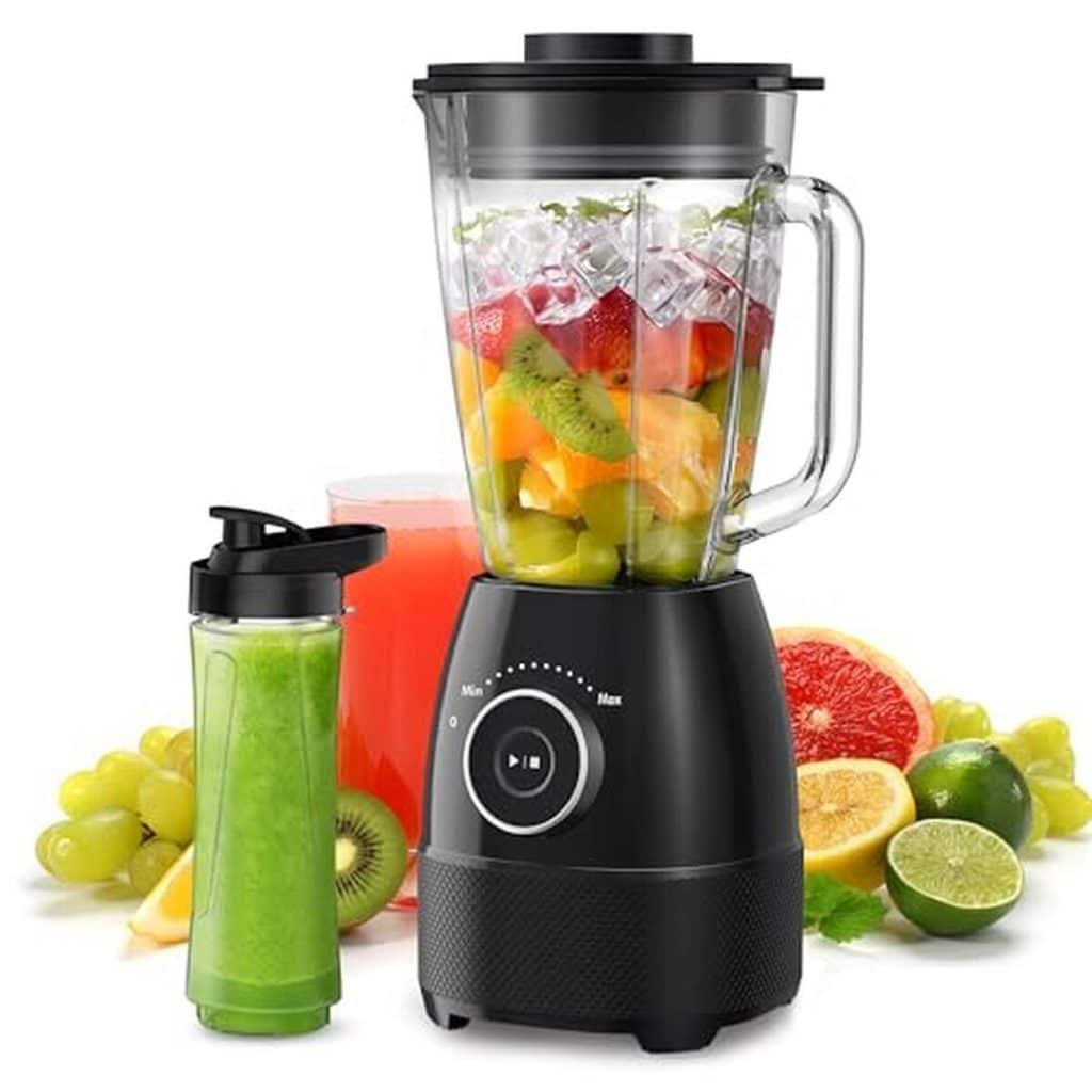 Test : blender mixeur 1500W, vitesse ajustable et bol en verre 1, 5L