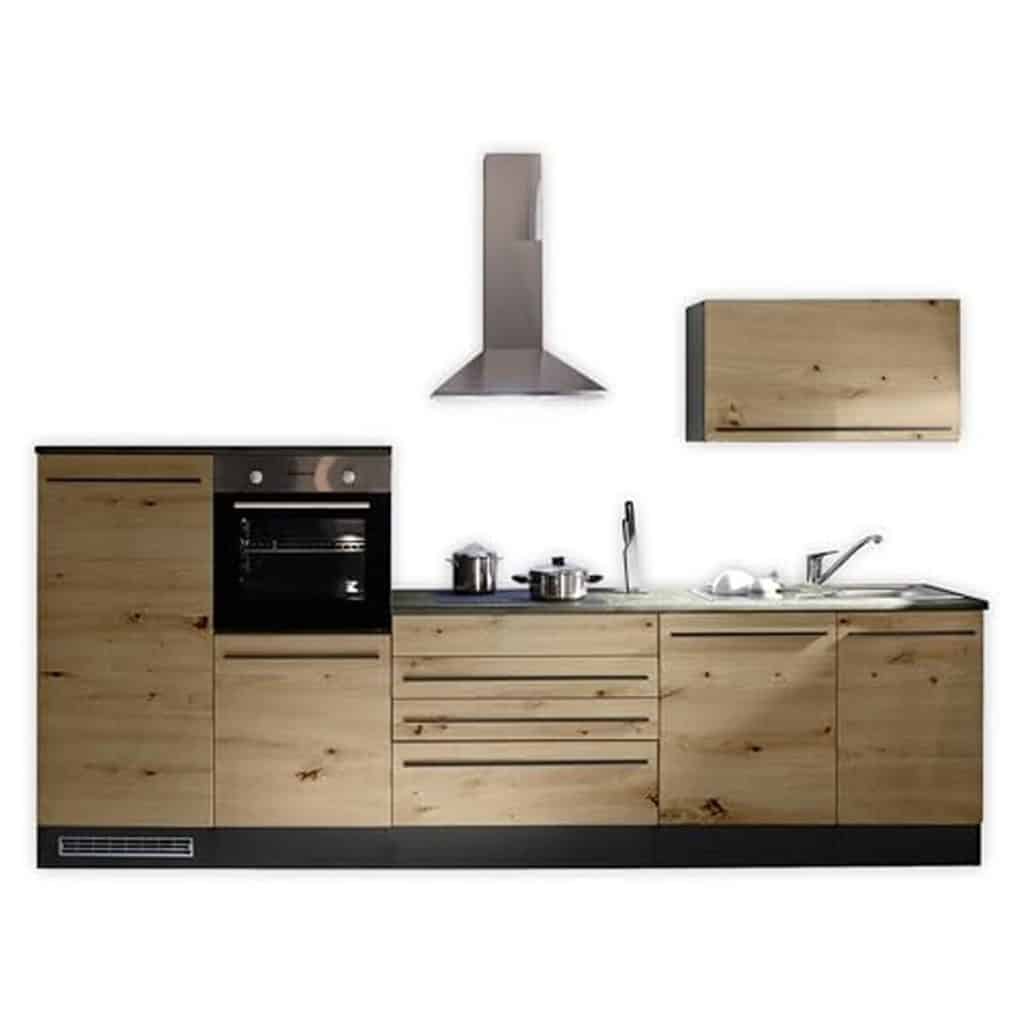 Test de la cuisine moderne Stella Trading Jazz 4 : design anthracite et aspect chêne
