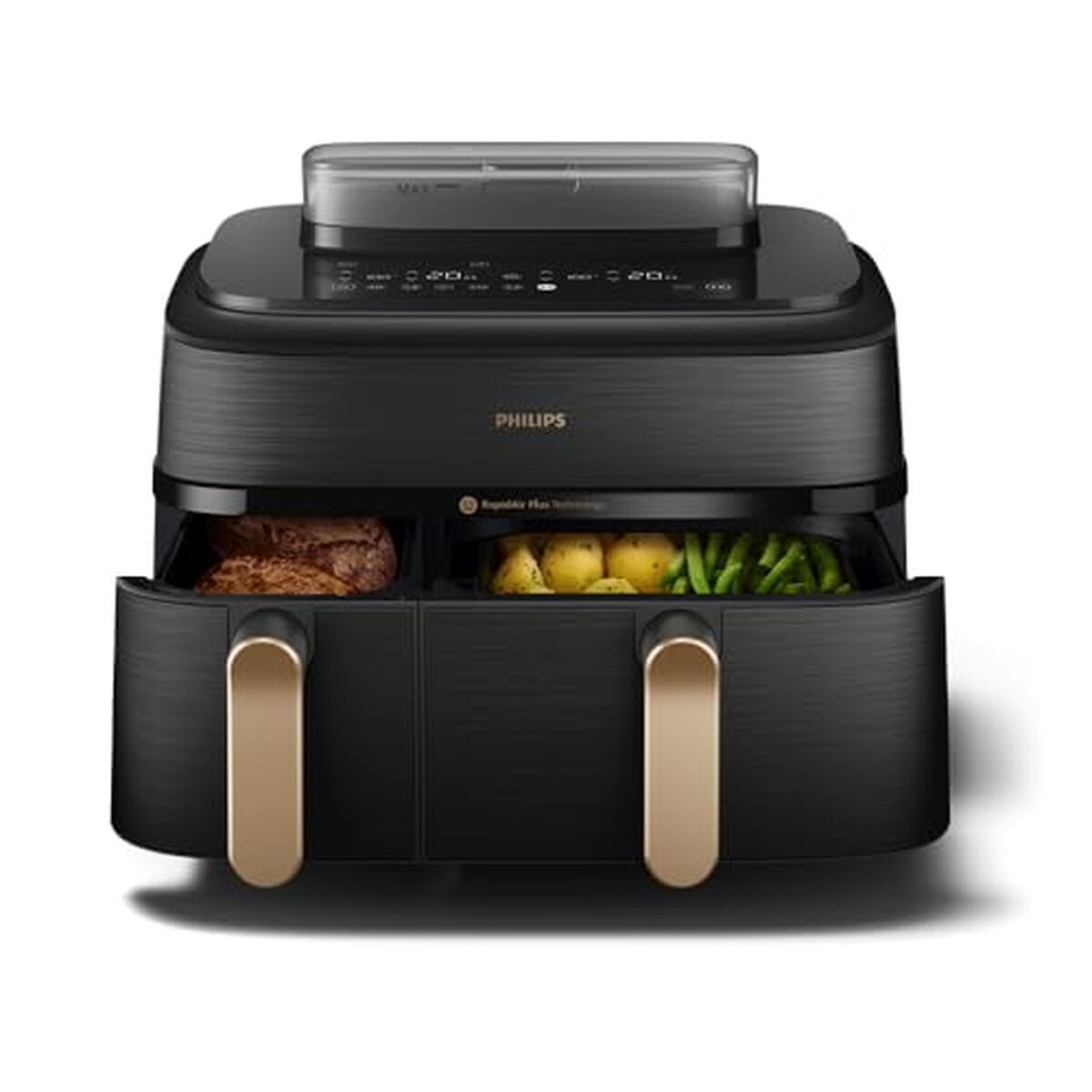 Test de la Philips Airfryer Série 5000 : double panier vapeur innovant