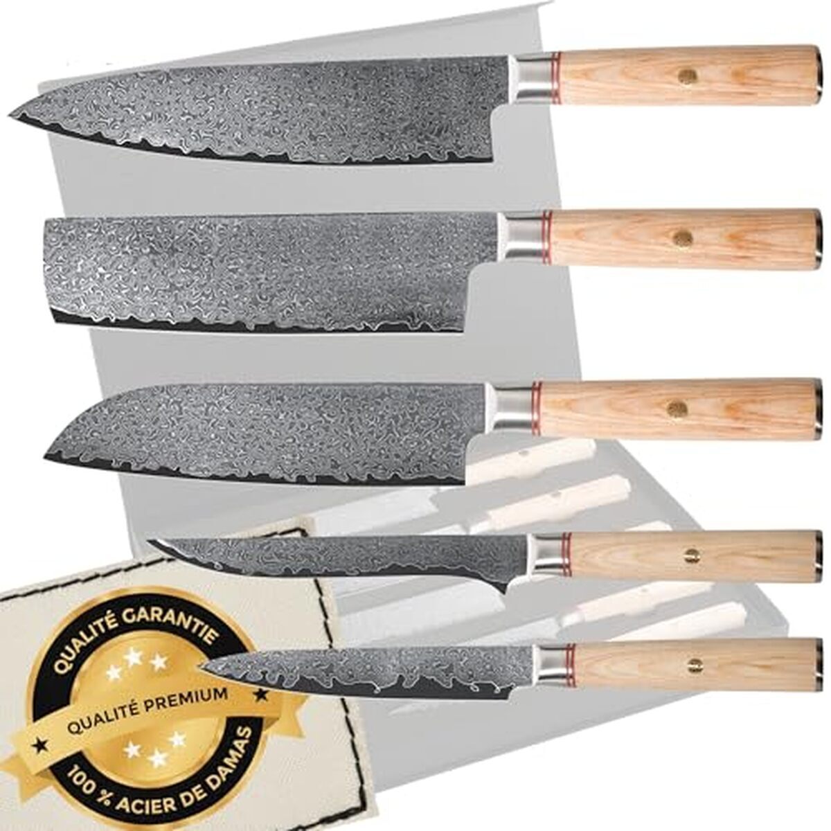 Test du set de couteaux en acier damas Cassary