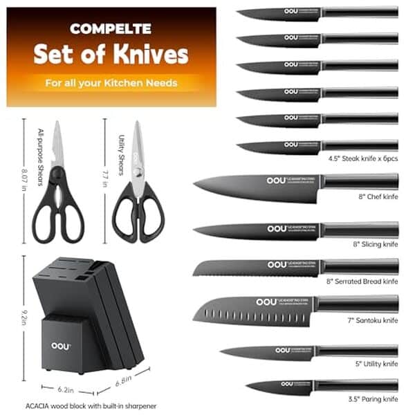 Découvrez notre test des couteaux OOU : performance, durabilité et design en acier carbone antirouille évalués. Trouvez l'outil parfait pour votre cuisine !