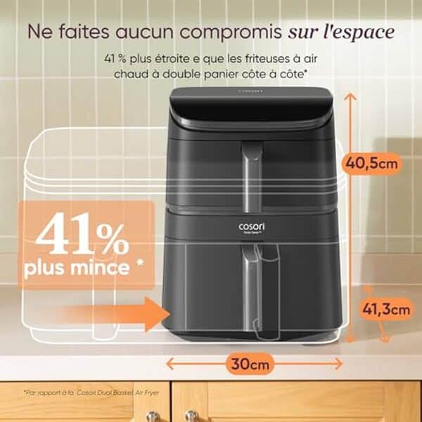 Découvrez notre avis sur la friteuse sans huile Cosori Air Fryer Turbo Tower 10, 8L : design innovant, utilité polyvalente et fonctionnalités avancées pour une cuisson saine et rapide