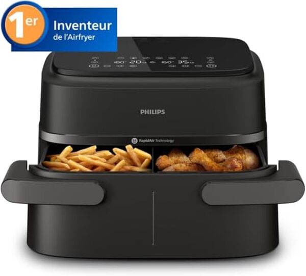 Découvrez notre test de la friteuse Philips Air Fryer Série 1000 : une solution compacte et pratique avec séparateur amovible pour vos fritures saines.