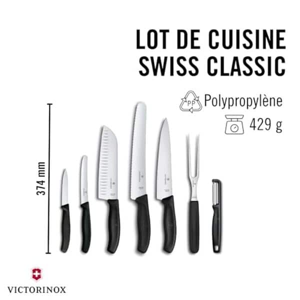 Découvrez notre test exhaustif du set de couteaux Victorinox Swiss Classic : 7 pièces professionnelles pour une cuisine parfaite. Plongez dans l'univers des couteaux de qualité avec nos conseils et avis d'experts.