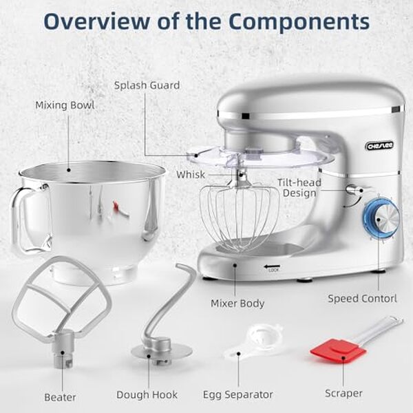 Découvrez l'incroyable performance du cheflee robot pâtissier 2000W : un allié incontournable pour toutes vos préparations culinaires grâce à sa puissance et sa polyvalence remarquables