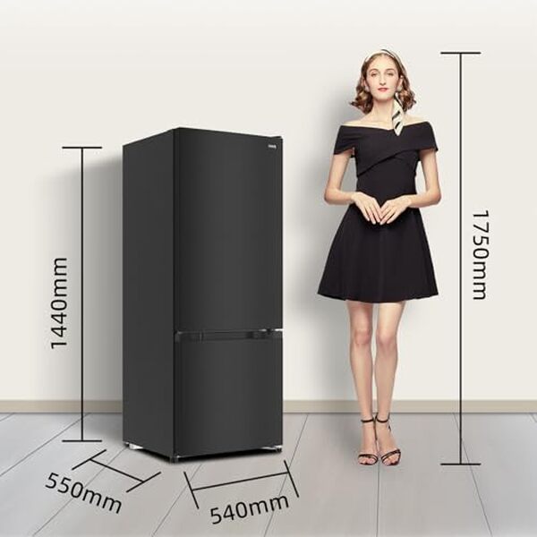 Découvrez le réfrigérateur congélateur CHIQ FBM205L42-205L en acier noir : performances, design élégant et fonctionnalités pratiques pour une cuisine moderne