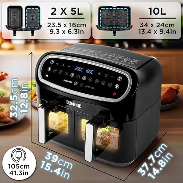 Découvrez notre analyse détaillée de la friteuse Duronic AF34 BK : une cuisson saine et innovante grâce à la technologie de l'air chaud, pour des plats savoureux sans huile.