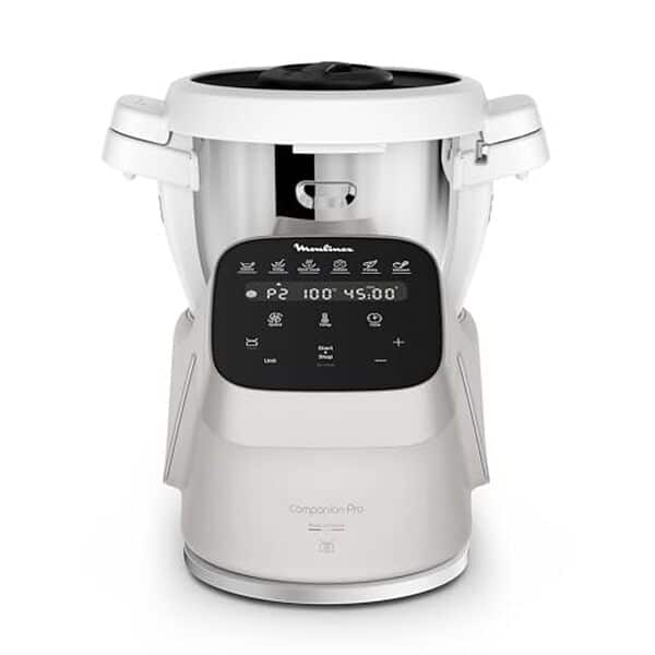Découvrez le robot cuiseur Moulinex Companion Pro : performance silencieuse et polyvalence, l'allié parfait pour vos créations culinaires au quotidien.