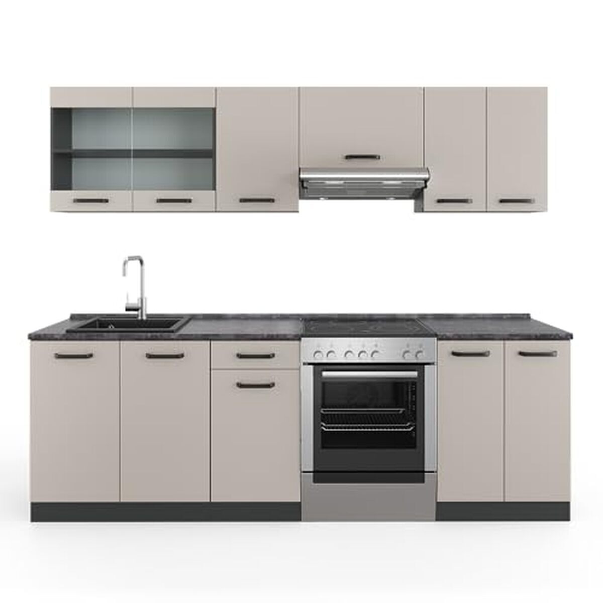 Test : cuisine Vicco R-Line, cachemire/anthracite 240 cm