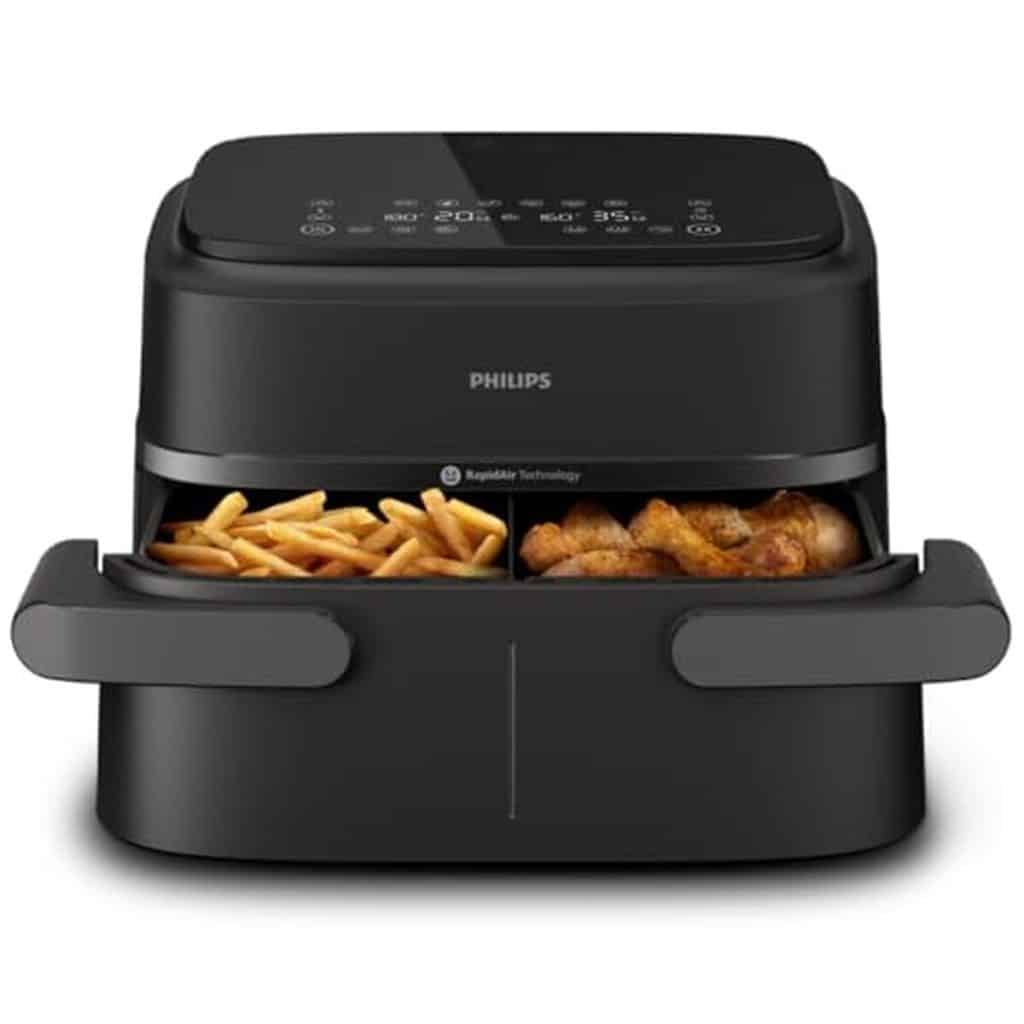 Test : philips Air Fryer Série 1000 avec séparateur amovible, compact et efficace