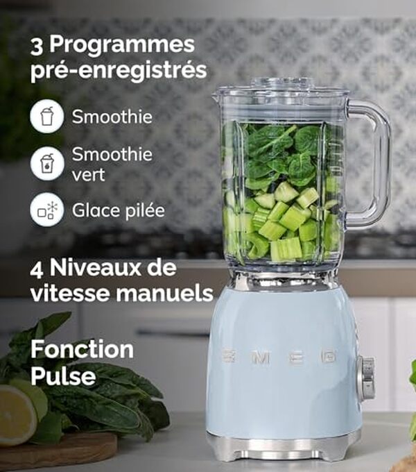 Découvrez notre test du blender Smeg BLF03BLEU : un appareil puissant et polyvalent, parfait pour sublimer vos créations culinaires.