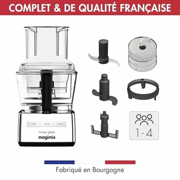Découvrez notre analyse approfondie du robot multifonction Magimix 3200 Chrome brillant : performance, praticité et design au rendez-vous pour une cuisine facilitée