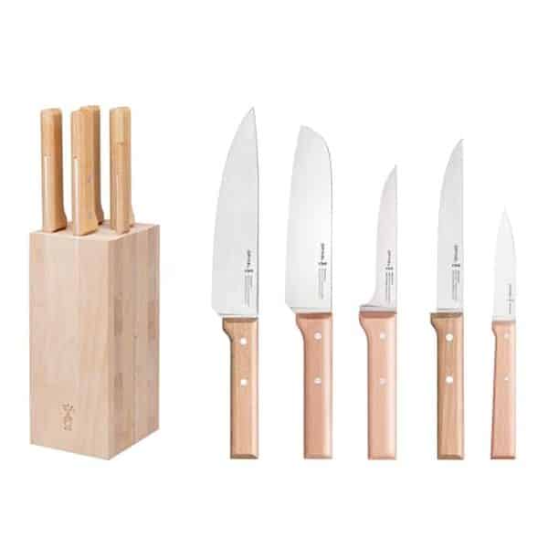 Découvrez notre avis complet sur le bloc viande Opinel collection parallèle : 5 couteaux de cuisine performants et design pour vos préparations culinaires. 