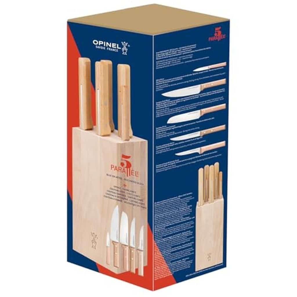 Avis sur le bloc viande Opinel avec 5 couteaux de la collection parallèle