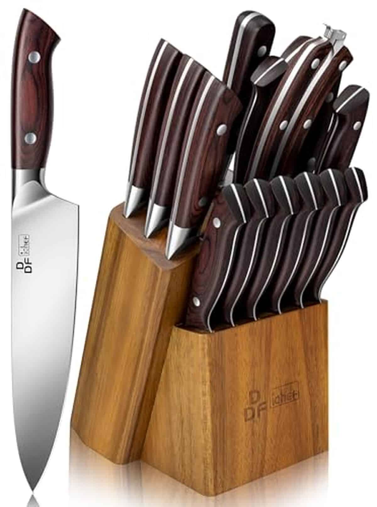 Test du set de couteaux DDF iohEF 16 pièces ultra tranchants