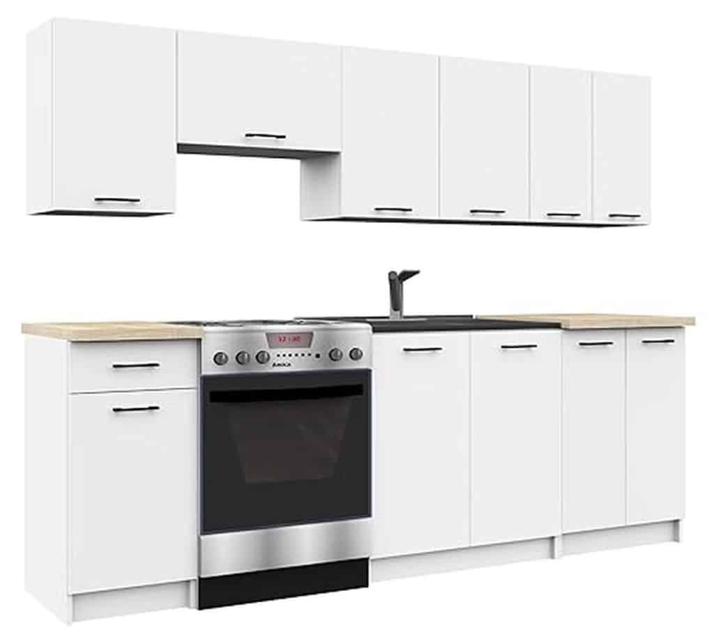 Test : ensemble de meubles de cuisine AKORD 2, 4 m blanc