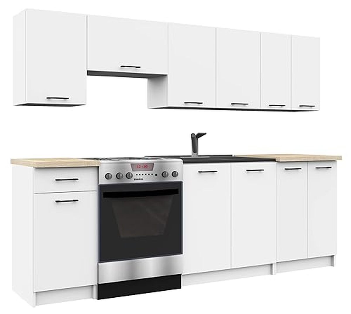 Test : ensemble de meubles de cuisine AKORD 2, 4 m blanc