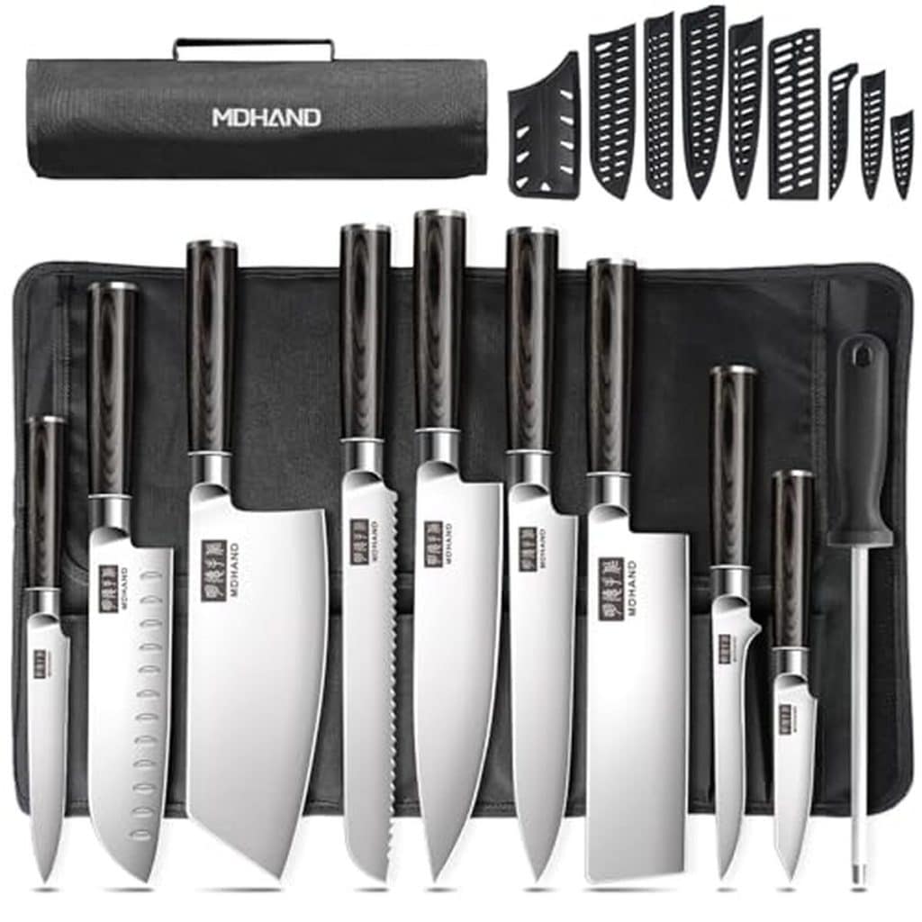 Test : set de couteaux MDHAND en acier inoxydable